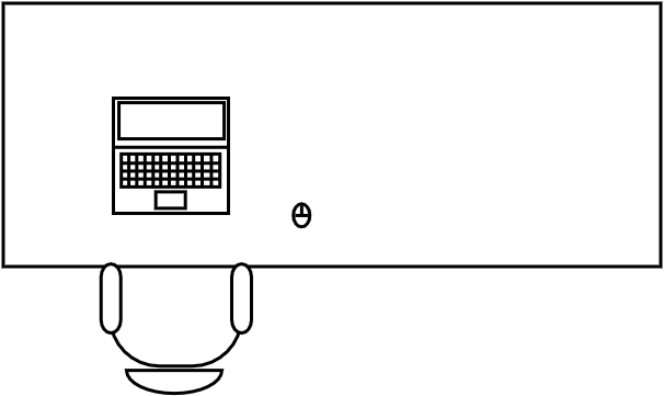 Desk réception 200 X 80 cm