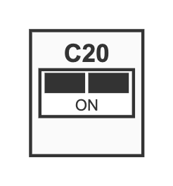 Interruptor C20 2P