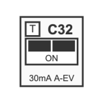 RCBO A+6mA C32 2P