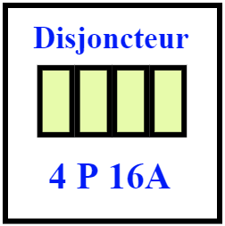 Disjoncteur 4P 16A