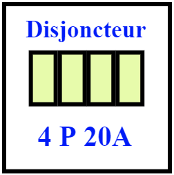 Disjoncteur 4P 16A