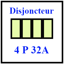 Disjoncteur 4P 32A