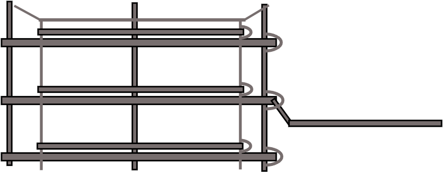 Double rack 3 places