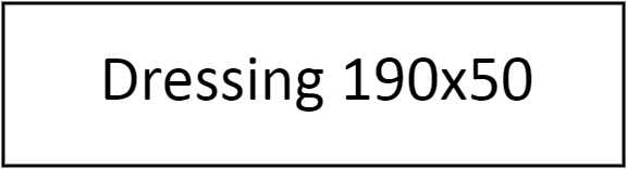 Dressing 190x50