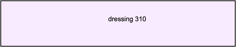 dressing 310