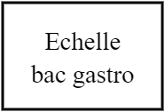 Echelle bac gastro 60x40