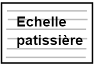 Echelle patissière