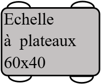 echelle à plateau 60x40