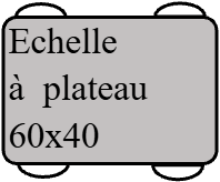 echelle à plateau 60x40