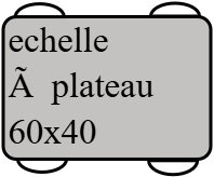 echelle à plateau 60x40