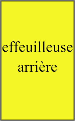 effeuilleuse arrière