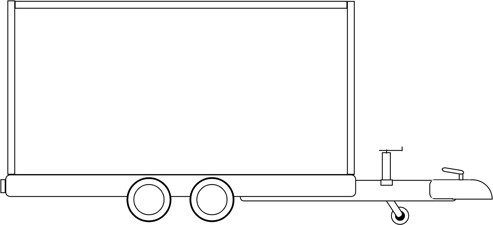 Elevation roulotte 4m