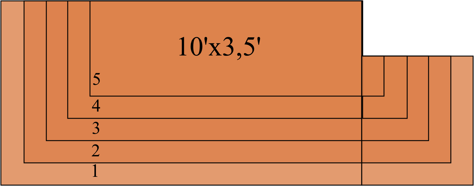 Escalier extérieur bois