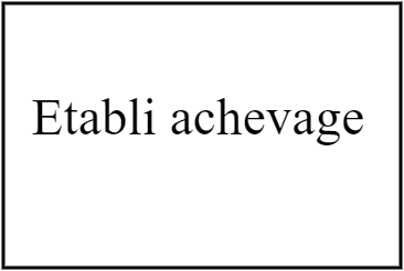 Etabli achevage