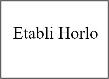 Etabli Horlo