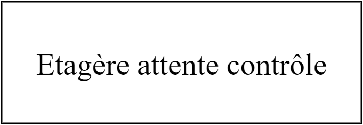 Etagère attente contrôle