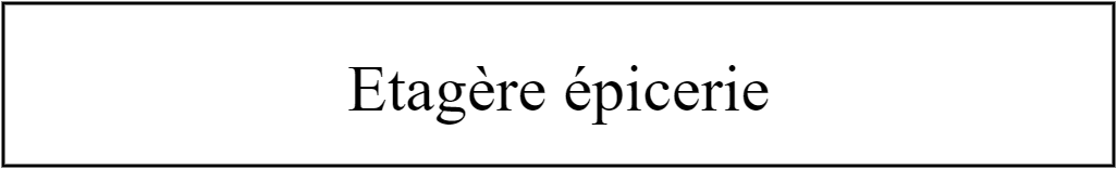 Etagère épicerie 340x50