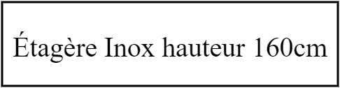 Étagère Inox Profondeur 400mm - hauteur 160cm