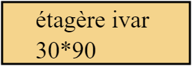 étagère ivar 30*90