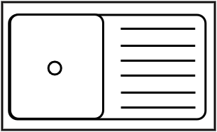 Évier 1 bac avec meuble lingerie