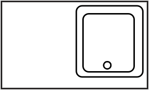 Évier 1 bac avec meuble