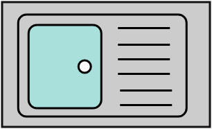 Évier 1 bac avec meuble