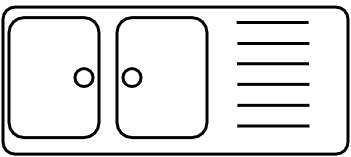 Évier 2 bacs