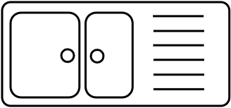 Évier 2 bacs