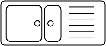 Évier 2 bacs SMAALL AND BIG