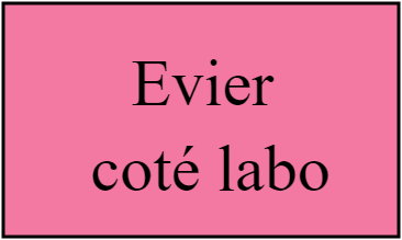 Evier  coté labo