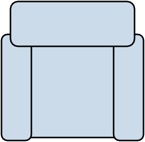 Fauteuil 1 place color