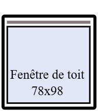 Fenêtre de toit 78x98