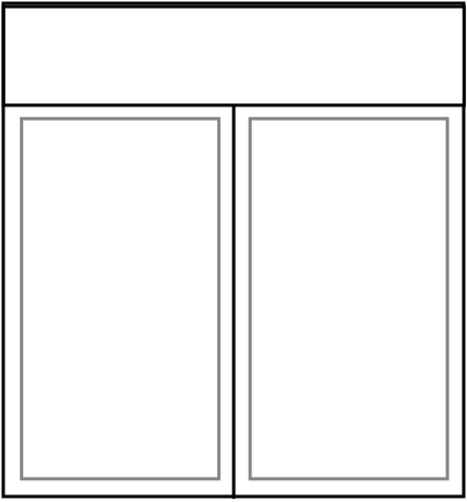 Fenêtre 2 vantaux avec volet roulant intégré