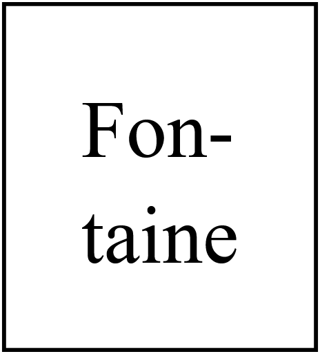 Fontaine lavage