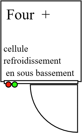 Four + cellule refoidissement en sous bassement