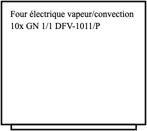 Four électrique vapeur/convection, 10x GN 1/1 DFV-1011/P