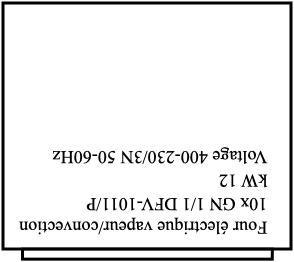 Four électrique vapeur/convection, 10x GN 1/1 DFV-1011/P