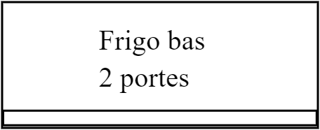 Frigo bas 2p