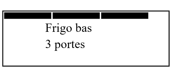 Frigo bas 3p