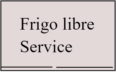 Frigo libre service