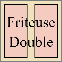 Friteuse double L 80 P 80