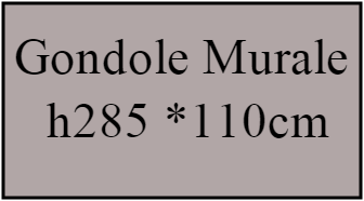 Gondoles murales 1m