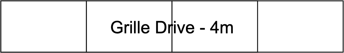 Grille Drive - 4m