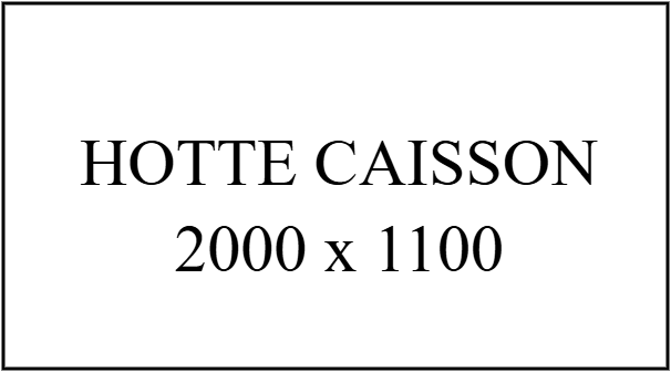 Hotte caisson 2000 x 1100