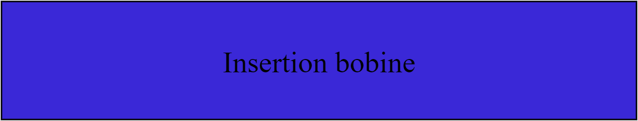 Insertion bobine