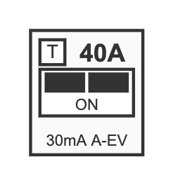 FI-Schalter A+6mA 40A 2P