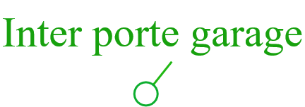 Interrupteur porte de garage poussoir