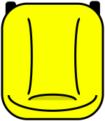 kosz żółty