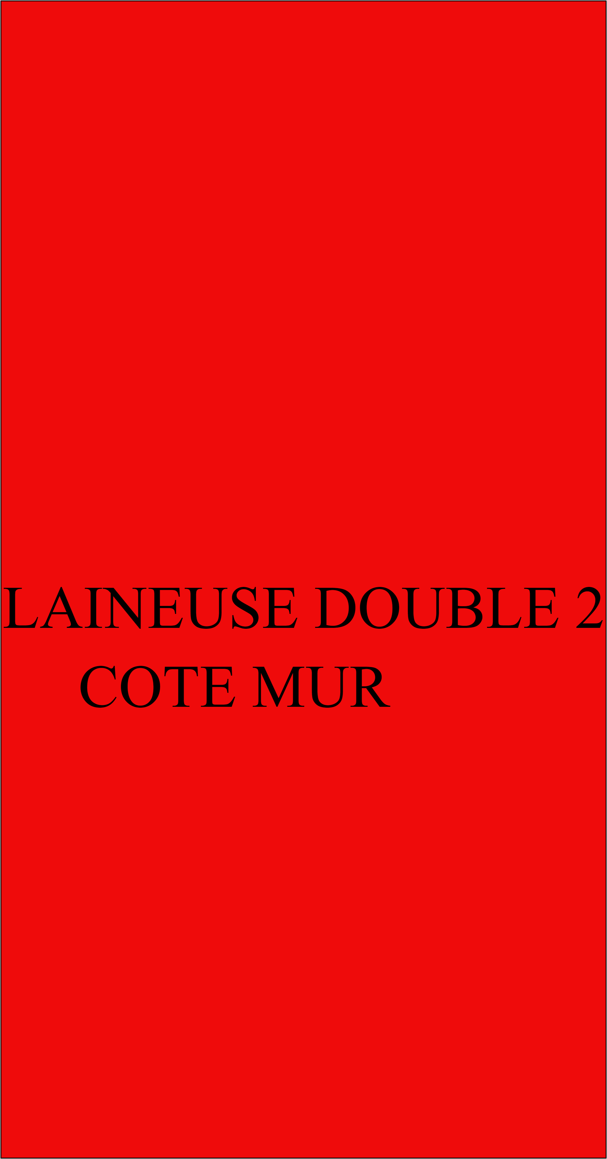 laineuse double 2 (contre mur)