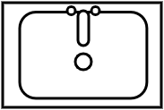 lavabo rectangulaire